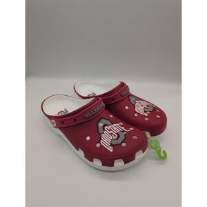 Crocs Ohio State Buckeyes Classic Clogs Unisex Mens Size 8 and Womens Size 10